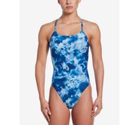 Costume Nike Swim Performance Practice Cutout One Piece blu bianco donna - 40