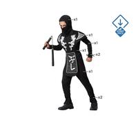 Atosa Children's Ninja Dragon Costume 5-6 Years Black