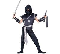 W WIDMANN MILANO Party Fashion - Costume bambino ninja, combattente giapponese, guerriero, costumi in maschera, carnevale