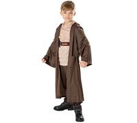 Rubies Costume Obi Wan Kenobi Deluxe per bambino e bambina, Maglietta, pantaloni con cintura e tunica con cappuccio, Licenza Ufficiale Star Wars per Halloween, Natale, Carnevale e Compleanni