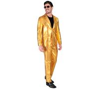 COSTUME ORO GIACCA E PANTALONI TAGLIA L