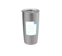 Costume Pagina rivolta verso l'alto Bicchiere termico in acciaio inox doppia parete