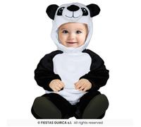 COSTUME PANDA ORSO CARNEVALE VESTITO UNISEX NEONATO LITTLE BAMBINO BAMBINA ABITO