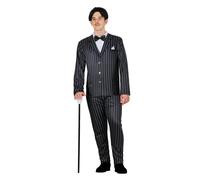 COSTUME PAPA' HORROR UOMO VESTITO FAMIGLIA ADDAMS DI HALLOWEEN