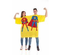 Costume per Adulti Doppia M/L Giallo Supereroe Birra