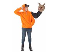 Costume per Adulti Halloween Arancio Alien L [2 Pezzi]