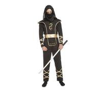 Costume per Adulti My Other Me Nero Ninja Taglia unica [4 Pezzi]