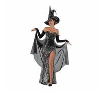 Mom Cobweb Witch Costume Nero L