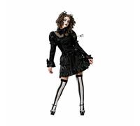Costume per Adulti Nero Donna gotica [1 Pezzi]