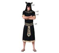 E_0002_S1133108 Bigbuy Carnival Costume per Adulti Nero Egiziano Taglia:XS/S Gio