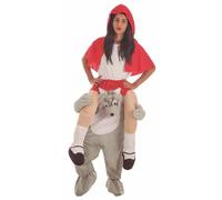 Costume per Adulti Ride-On M/L Lupo Feroce Cappuccetto Rosso
