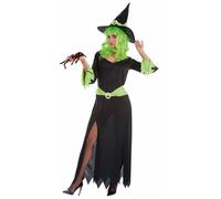 Costume per Adulti Strega Verde M/L [2 Pezzi]