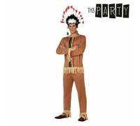 Costume per Adulti Th3 Party Marrone Indiano Americano [2 Pezzi]
