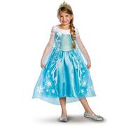 Costume Per Bambina Deluxe Elsa Da Disney Frozen Disguise, Taglia Media (7-8)