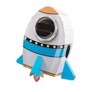 Costume per Bambini a Tema Razzo con Scatola di Cartone, Razzo