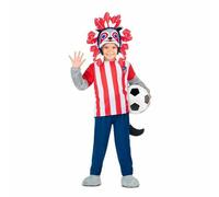 Costume per Bambini Atlético Madrid 5 Pezzi Indiano Americano - Taglia: 7-9 Anni
