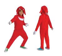 Costume per bambini di Sonic Movie Knuckles, licenza ufficiale Disguise, vestibilità comoda e design dettagliato, taglia S 4-6