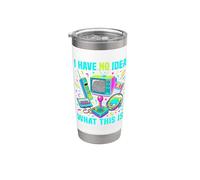 Costume per bambini e ragazze con scritta "I Have No Idea What This Is 90s Boys 80s Bicchiere termico in acciaio inox doppia parete
