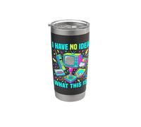 Costume per bambini e ragazze con scritta "I Have No Idea What This Is 90s Boys 80s Bicchiere termico in acciaio inox doppia parete