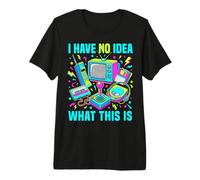 Costume per Bambini e Ragazze con Scritta I Have No Idea What This Is 90s Boys 80s Maglietta Premium