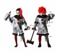 Atosa Costume Pagliaccio Grigio Bambina Infantile 3 A 4 AÑOS