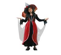 Costume per Bambini Halloween da Strega, Vestito per Performance su Palco, Robe per Vampiri e Demoni, Perfetto per Spettacoli