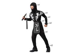 Costume per Bambini Multicolore Ninja
