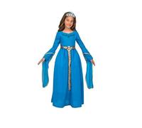 Costume per Bambini My Other Me Azzurro Principessa Medievale 5-6 Anni