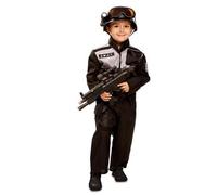 Costume per Bambini My Other Me Poliziotto Swat 1-2 anni Nero