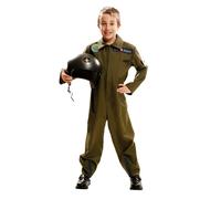 Costume per Bambini My Other Me Top Gun Aviatore 5-6 Anni Verde