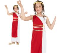 Costume per Bambini Ragazze Greco Ragazza Costume Bambini Greco Romana 4-12 Anni