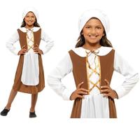 Costume per Bambini Ragazze Tudor Libro Giorno Vestito By Smiffys