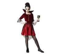 Atosa Costume Vampira Taglia Infantile Rosso 7 A 9 AÑOS