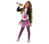 Costume per Bambini Rubies Pop Star 8-10 Anni Nero