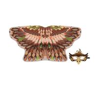 Costume per bambini, traspirante, comodo, mantello con e maschera per bambini, per carnevale, feste a tema, scuola, Natale, Halloween