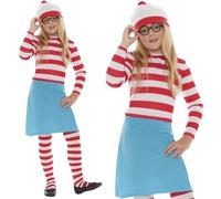 Costume per Bambini Where's Wally Wenda Costume Wally Completo Da Smiffys