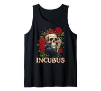 Costume per Halloween Incubus Crow Left Skull Flower Canotta
