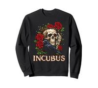 Costume per Halloween Incubus Crow Left Skull Flower Felpa