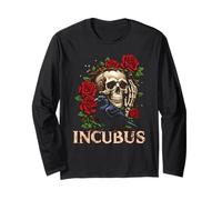 Costume per Halloween Incubus Crow Left Skull Flower Maglia a Manica