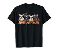 Costume per Halloween, Motivo: Bulldog Francese, Fantasma, Strega, zucche Maglietta
