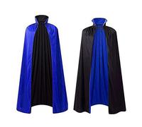 Costume per Halloween per adulti, mantello di Halloween per adulti, mantello mi lungo, a collo alto a doppio lato, cosplay, costume senza cappuccio, unisex per ballo mascherato