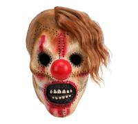 Costume per il viso spaventoso - maschera di Halloween, protezione per il viso in lattice, elastico e spaventoso, ideale come accessorio di scena per festival, cosplay e case infestate