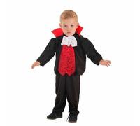 Costume per Neonati Nero/Rosso Vampiro [3 Pezzi]