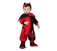 Costume per Neonati Rosso Demonio 24 Mesi
