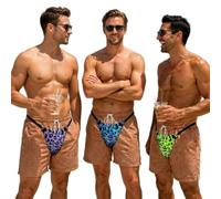 Costume Personalizzato Uomo Mare 3D, Costume Boxer Mare Divertente, Pantaloncini Surf Uomo ad Asciugatura Rapida per Spiaggia e Piscina, Costume da Bagno Uomo Estate, Regalo Originale Uomo S-3XL (S-2)