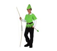 Costume Peter Pan bambino Robin hood taglia 3/4 ann arciere dei boschi carnevale