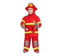 Costume Piccolo Pompiere Prima Infanzia 13/36 Mesi Vestito di Carnevale (25/36 Mesi)