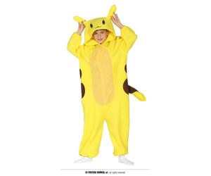 COSTUME PIGIAMA POKEMON PIKACHU CINCILLA' ELETTRICO 10-12 ANNI