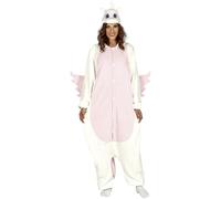 Costume da unicorno rosa per donna adulta Kigurumi Guirca tg 42-44 tuta intera