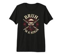 Costume Pigro per Halloween da Samurai Bruh I'm A Ninja Shinobi Maglietta Premium